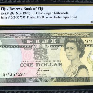 Fiji ND (1993) $1 Reserve Bank of Fiji Note SCWPM-89a PCGS Banknote Choice Very Fine 35 PPQ