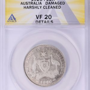 Australia 1926 Silver Florin KM-27 ANACS VF-20 Details