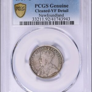 Canada - Newfoundland 1917-C Silver 25 Cents KM-17 PCGS Genuine VF Details - Coin
